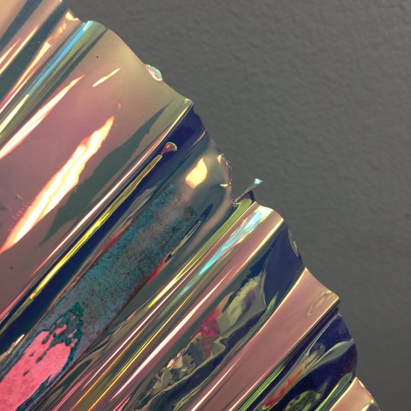 PRE-LOVED LASR - Warrior Iridescent Fluid Rave Fan- MISC009 - Picture 3 of 3